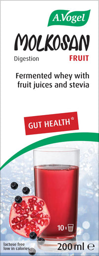 A.Vogel Molkosan Fruit | Prebiotic Formula Providing Gut Health Support | Berry & Pomegranate | 200ml