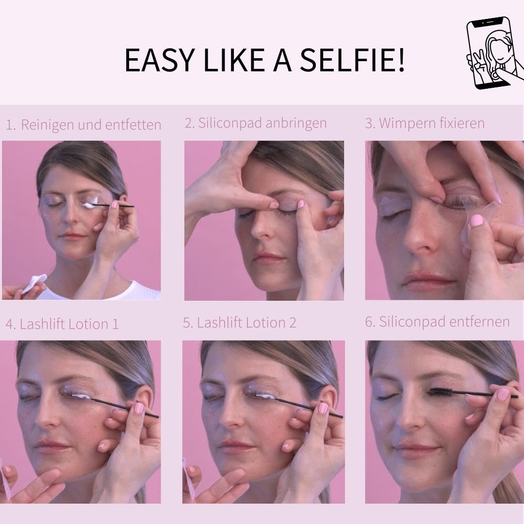 Fleeky fleeky Eyebrow & Eyelash Lifting Set - Vegan & Cruelty-Free Lash & Brow Lifting Kit for the Look on Fleek, Natural Expressive Eyelash Swing & Perfectly Styled Brows