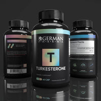 German Pharma Turkesterone | Ajuga Turkestanica 250mg Dose | 60 Vegetable Capsules, 2 Per Day | Increase Strength + Build Lean Muscle | 100% Vegan |