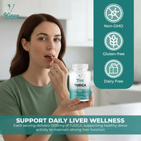 Vinco Supplements Vinco Tudca 1200mg - 60 Capsules - Tauroursodeoxycholic Acid - Advanced Liver Detox & Repair - Supports Healthy Bile Production, Improves Digestion & Strengthens Immune System - Made in UK