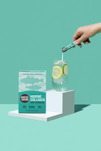 Hunter & Gather Marine Collagen Powder 30 x 5g Sachets | Pure Unflavoured Hydrolysed Wild Caught Marine Collagen Peptides Powder for Hair Skin Nails Muscles | Collagen Supplements for Women and Men