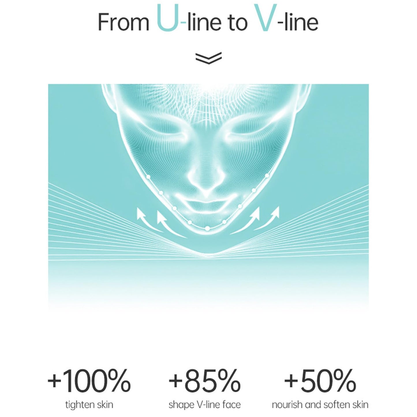 Face Lift Tape, Double Chine Reducer, Face Mask Skincare - V Shape Lifting Face Mask Chin Up Patch with Aloe & Hyaluronic Acid Chin Contour Tightening Firming Face Lift Tape Mask 5pcs