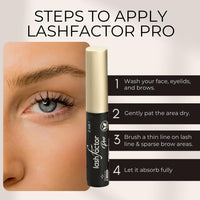 Lashfactor Pro Eyelash Growth Serum, Brow Lash Growth Serum, Natural Brow Lash Enhancer | Nourish Damaged Lashes, Thicker Natural Longer Lift Eyelashes Enhancer Rapid Lash Growth (Pack of 2)