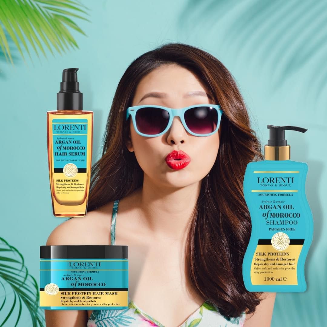 Lorenti Deep Conditioning Hair Mask 500 ml | For Dry, Damaged, Dense & Frizzed Hair | Contains Vitamin B7 & Proteins to Balance & Moisturize Hair | 16.9 Fl Oz (Argan Oil)