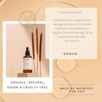 Mummy’s Organics Organic Perineal Massage Oil | Almond & Rosehip Oil | Pregnancy & Maternity Care | Prevents Tears | Award-Winning | Made by Midwives | Labour Essentials | Mummy's Organics | 100ml