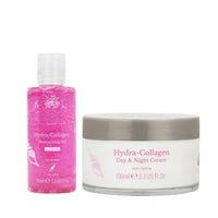 DCF Success Skincare Hydra-Collagen Moisturising Gel 100 ml & Award-Winning Day & Night Cream 100ml Anti-Ageing, Oil-Free Face & Body Moisturiser for Sensitive, Mature Skin