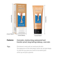 DRTRU Leg Makeup Waterproof No Transfer, Leg Make Up to Cover Veins, Leg and Body Scar Tattoo Cover Up, Light, Easy Application, Concealer Full Coverage(#2 Wheat Color, 4 FL OZ)