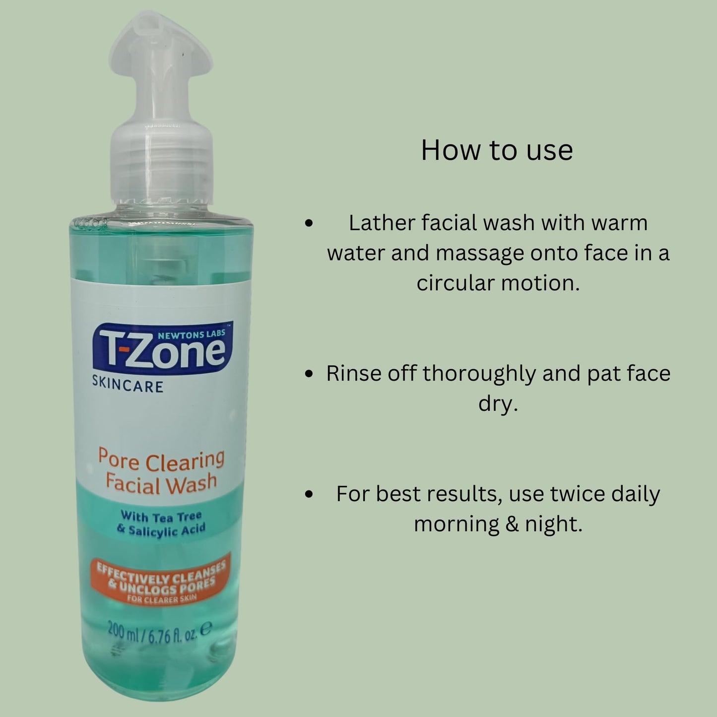 1 X Australian Pink Clay Mask 125ml & 1 X T-Zone Skincare Pore Clearing Facial Wash 200ml | Detoxifying Face Mask & Deep Cleansing Facial Wash for Clear, Glowing Skin.