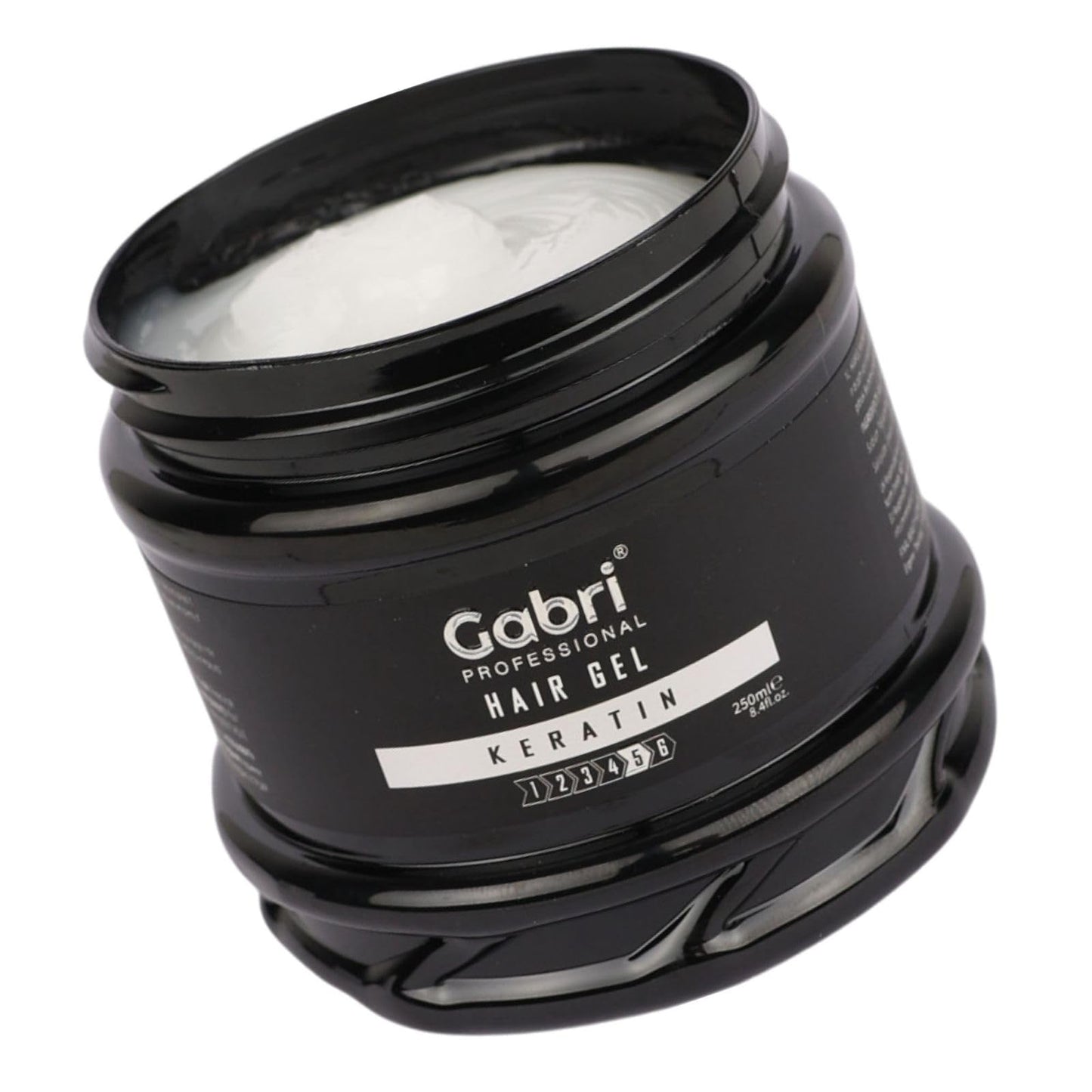 G Gabri Gabri Professional Hair Gel Series 250 ml - Strong Hold Hair Styling Gels - High Gloss, Anti-Frizz Effect, Edge Control - For All Hair Types (250 g (1 Pack), Keratin)