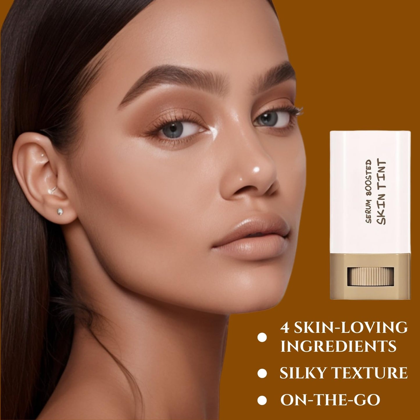Beauty Balm Serum Boosted Skin Tint – Hydrating Tinted Moisturizer Stick. Portable & Moisturizing, Doubles as Foundation & Contour, Foundation Stick, Lightweight & Non-Greasy (Colour-03 18g)