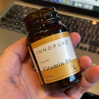 INNOPURE Vitamin B6 Capsules 100mg (No Fillers or Binders) Pure-Fill High Strength Vitamin B6 Supplement, 1 Daily Capsule (Not Tablets) 120 Capsules