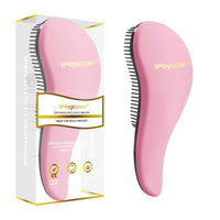 VMAGIC CARE Detangling Brush - glide the Detangler Brush through Tangled hair - Best Comb for Women, Girls, Men & Boys - Use in Wet and Dry Hair (Pink)