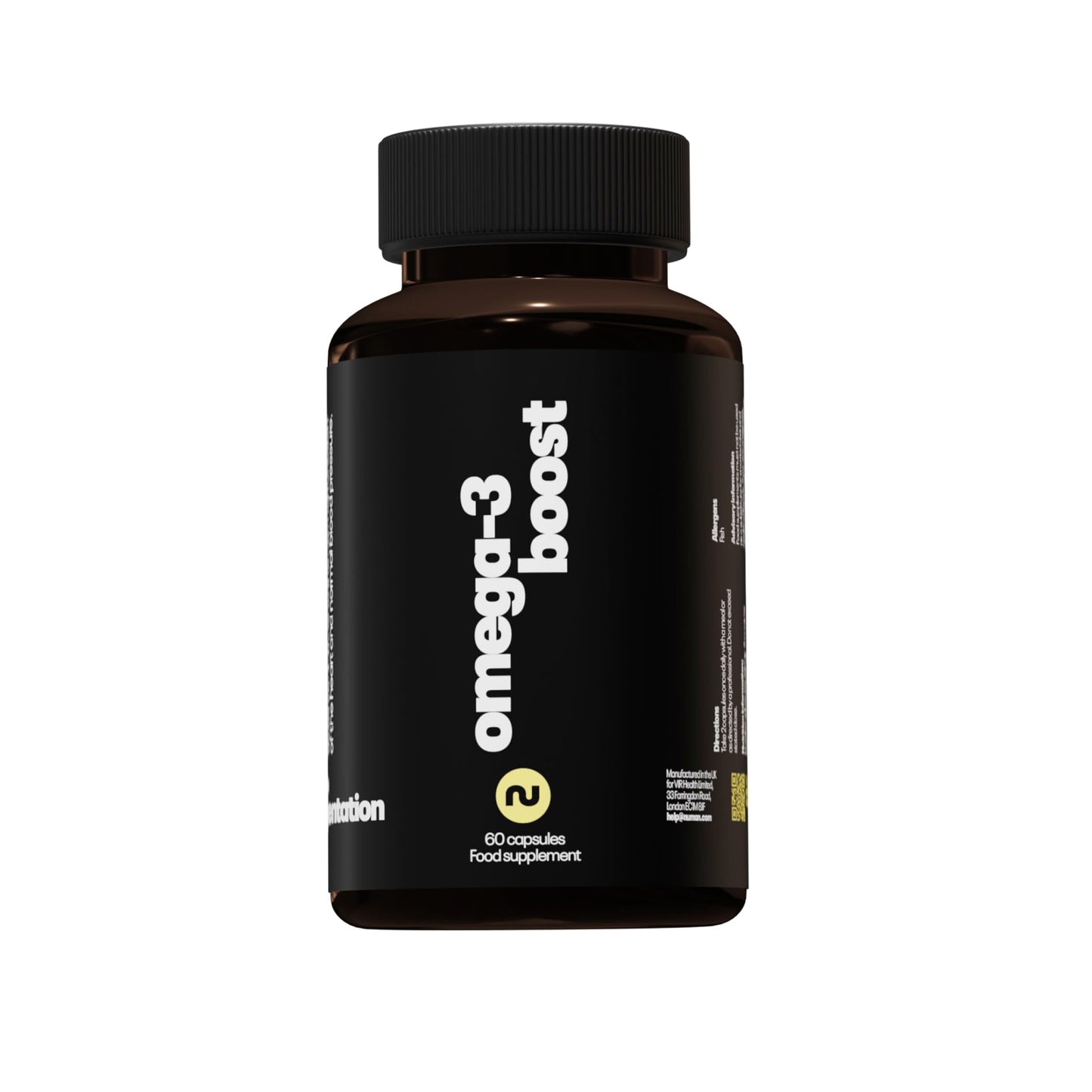 NUMAN Numan Omega-3 Boost - High Strength 1000mg Omega-3 Soft Gel Capsules for Joint Care, Brain Function, Vision, Blood Pressure - Optimal Blend of Essential Omegas for Overall Health