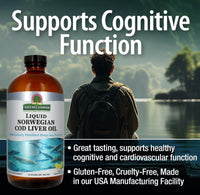 Generic Natural's Answer Liquid Omega-3 Fish Oil – 480 ml – Natural Lemon Flavour – High EPA & DHA – Supports Heart, Brain & Joint Health