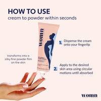 womn Liquid Body Powder for Women – Against Sweat, Chafing & Odour 50 ml