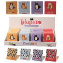 Puckator Feline Fine Cat Matchbook Nail File - Strong Files for Acrylic Natural and Gel Nails - Nail Filer Sander Shaper Care Kit Set for Women - Beauty Products - Manicure Nailfile