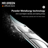 MR.GREEN Splash Resistant Nail Scissors Stainless Steel Nail Clipper Pedicure Tool Toenail Clipper for Thick or Ingrown Toenails (Orange Handle)