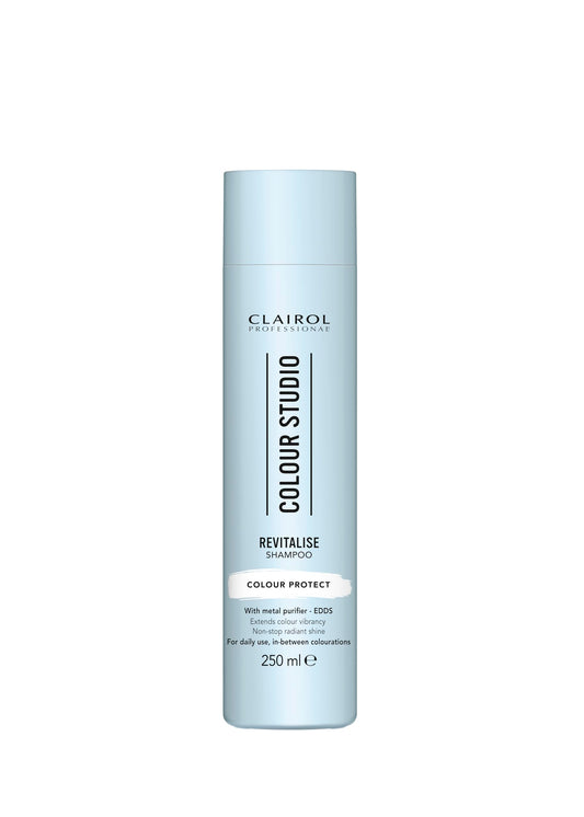 Clairol Professional Colour Studio | Step 3 Revitalise | Colour Protect Shampoo for Coloured Hair | Prolongs colour vibrancy with non-stop shine | All hair types | Vegan | 250 ml