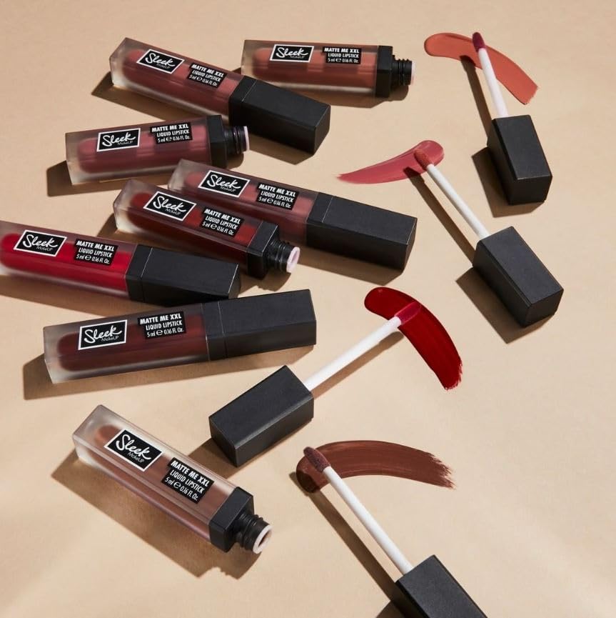 SLEEK Sleek MakeUP Matte Me XXL Liquid Lipstick, High Impact Colour, Longlasting and Transfer Proof, Birthday Suit, 5ml