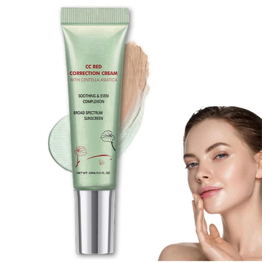 Haiyox CC Cream,CC Red Correct,Colour Corrector,Anti Redness Cream For Face,Anti Redness Cream,Colour Correcting Cream,Green Concealer For Redness,Redness Reducing Face Cream,Anti Redness Tinted Moisturiser