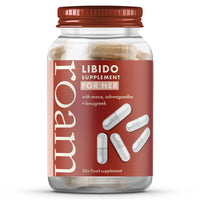 Roam Libido Supplement for Her, Libido Booster for Women Supports Arousal + Desire with B2/B6 Vegan Capsules with Maca, Ashwagandha and Fenugreek - 30 Food Supplements (Month Supply)