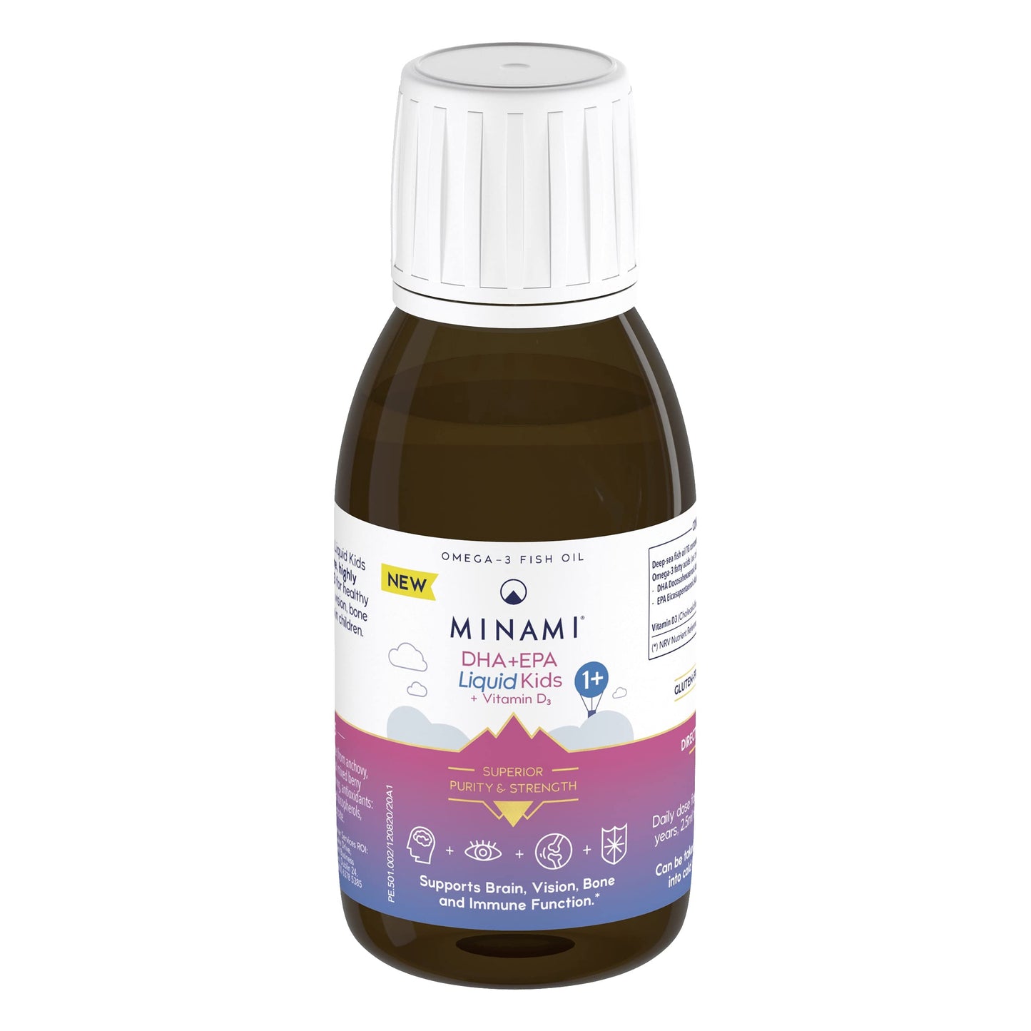 MINAMI DHA+EPA Liquid Kids + Vitamin D3 - 100ml