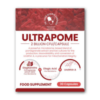 The Good Vitamin Company Ultrapome: 30 Vegetarian Capsules, Pomegranates + Live Cultures/Microbiome, Ellagitannins, Urolithin A Supplement, Cellular Health Complex for Mitochondrial Health, Mitophagy, Energy Support