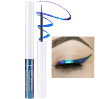 HERBENJOY Chameleon Eyeliner,Metallic Liquid Eyeliner Blue Changing Long-lasting Holographic Glitter Multichrome Eye make-up For Women,Quick Drying Smudge-proof (#04)