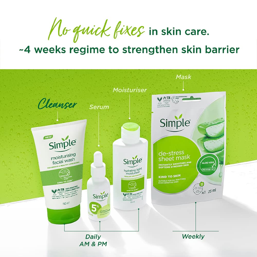Simple Moist Foam Face Wash, 150 ml, single unit