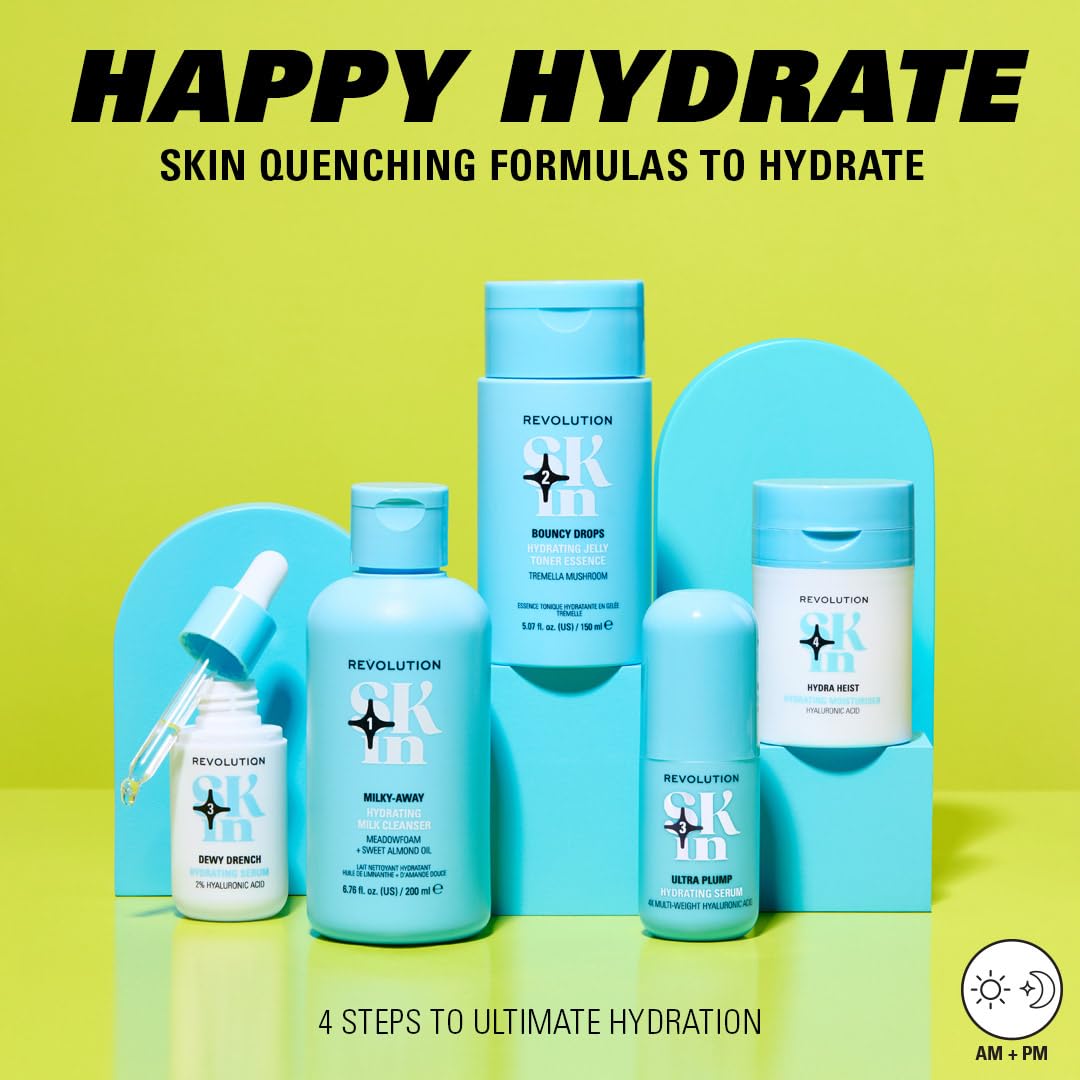 Revolution Skincare London Revolution Skin, Ultra Plump Multi-Weight Hyaluronic Acid Hydrating Serum, Face Serum, Long-Lasting Hydration, Vegan & Cruelty-Free, 30ml