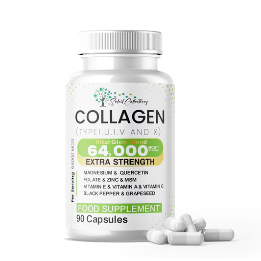 Ultimate Collagen Blend Quercetin| Biotin, Hyaluronic Acid, Keratin, Zinc | Beauty & Longevity | Biotin, Keratin & MSM | Hyaluronic Acid, Magnesium, Zinc & Folate | All-in-One Formula 90 Count