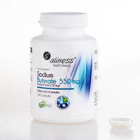 Aliness Sodium Butyrate 100 Capsules - Gut Health Supplements with Microcapsule Technology - IBS Relief Supplement for Men & Women - (Butyric Acid)