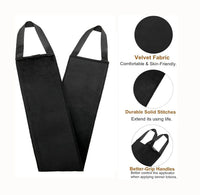Lerkely Tanning Back Applicator, Self Back Body Lotion Applicator for Apply Tanning Lotion/Cream (10.5X59 CM, Black)