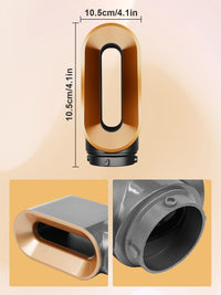 ZEPHBLOW Pre-Styling Dryer Attachment for Dyson Airwrap HS01/HS05, Pre-Shaped Nozzle Replacement Attachment Compatible with Dyson Air wrap, Part NO.969759-01 Gold