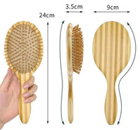 kandid Kandid Luxury Wooden Hairbrush with natural striping - 70 bristles - Size: 24cm x 9cm x 3.5cm