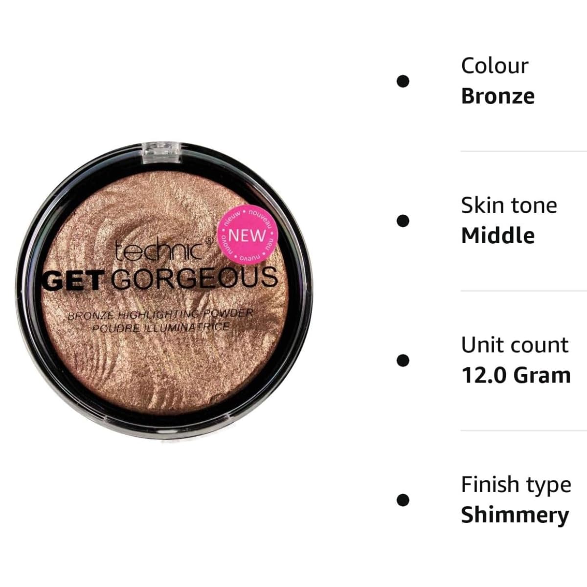 Technic 12 g Get Gorgeous Bronzing Highlighting Powder