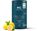 Kinetica Sports Prefuel Pre Workout -Citrus Flavour | 5.7g Amino Acids Blend,2.25g BCAA's & 92mg Caffeine/Serve, 30 Servings/300g| With Essential Vitamins, Minerals|Supports Performance & Energy Boost