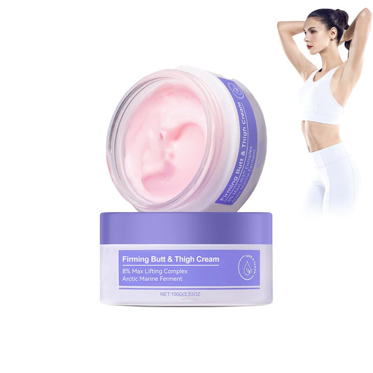 Firming Butt & Thigh Cream - Sculpt & Tone Arm Cream - Crepey Skin Treatment Smooths Wrinkles, Deeply Hydrates - Firming Cream For Loose Skin - Body Moisturizer for Women
