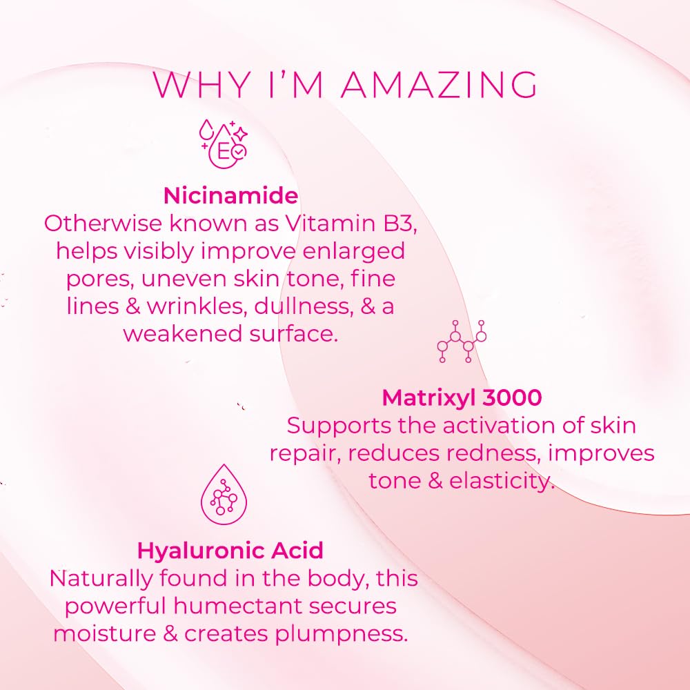 Ella & Jo Hydrating Hyaluronic Serum, Niacinamide & Matrixyl 3000, Firms, Plumps & Smooths Lines, Brightens, Anti-Aging Collagen Serum, All Skin Types