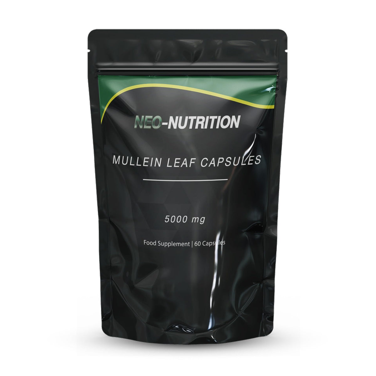 NEO-NUTRITION Mullein Leaf Extract for Lungs | High Strength 5000mg Mullein 10:1 Extract, Lung Support & Respiratory Health | Detoxification Aid & Cleansing Support Supplement - 60 Capsules