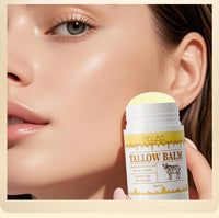 HOPHAT Beef Tallow Balm Stick –Beef Tallow for Skin, Grass Fed Tallow & Honey Balm Stick, Moisturizing Skin Care Cream for Dry Skin