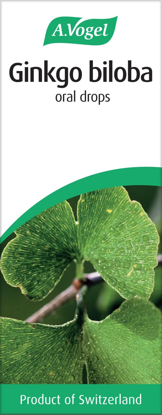 A.Vogel Ginkgo Biloba Drops | Food Supplement | Extract from Fresh Ginkgo Biloba Leaves | Vegan | 100ml