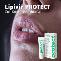 Lipivir PROTECT Cold Sore Prevention Gel – Cold Sore Cream for Lips with Manuka Oil – Transparent, Non-Greasy, Vegan & Cruelty-Free Formula