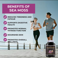 Fraction One Irish SEA Moss Gummies | 120 Gummies | HIGH Strength | 6000MG | Advanced Complex | Irish SEA Moss | Burdock Root | BLADDERWRACK | Potassium Iodine |Sugar Free | 60 Servings | 2 Months Supply | Vegan