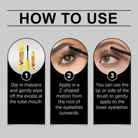 Bubble M-ascara,Colossal Bubble M-ascara,Waterproof Mascara,Lengthening & Volumizing Black Mascara,Non-Caking Formula,Lasting Eye Makeup.Create Natural Curls and Charming Eyelashes Effect