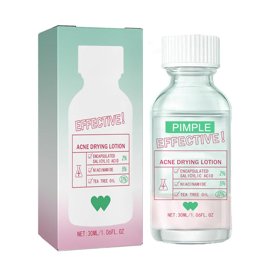 Overnight Drying Lotion, Spot Treatment for Acne, Anti-Blemish Drying Lotion For Blemishes 30ml Anti Acne Treatment Face Serum for Facial Pimples/Zits, Acne Control, Reduce Redness