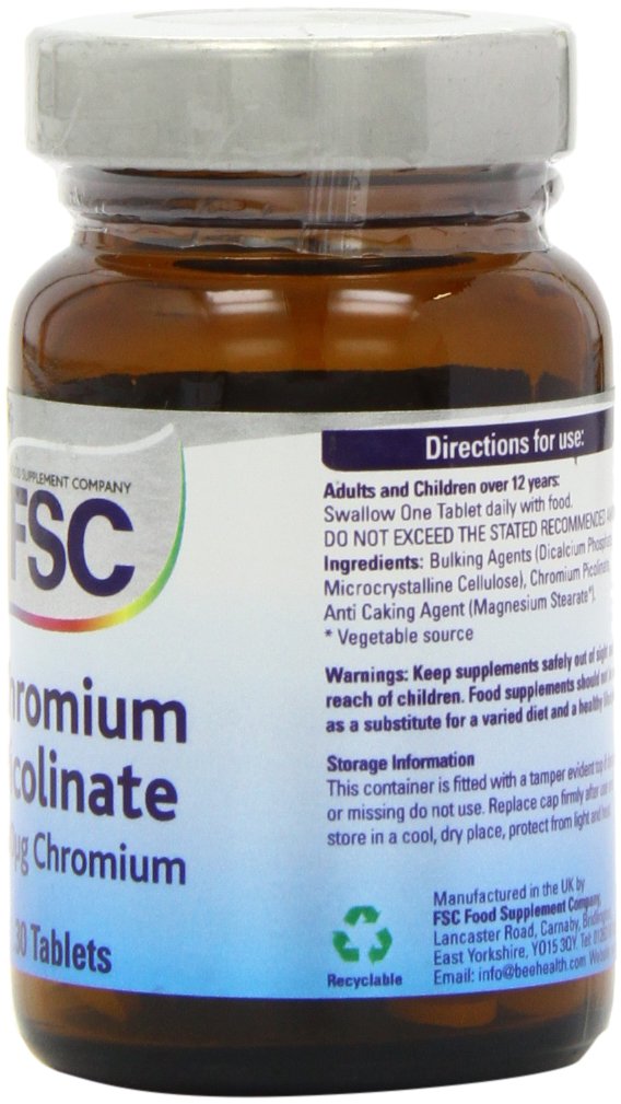 FSC 200ug Chromium Picolinate - Pack of 30 Tablets