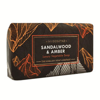 The English Soap Company Radiant Collection Invigorating Sandalwood & Amber Wrapped Soap Bar 190g