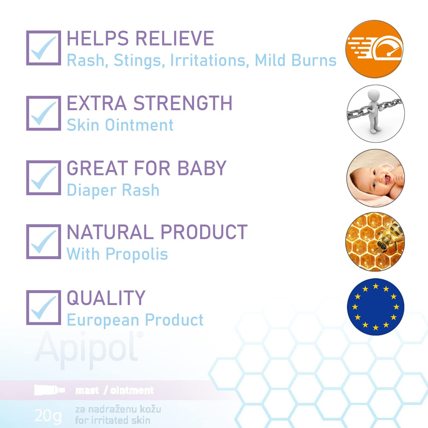 Apipol Propolis Wound and Healing Ointment