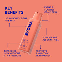 BYOMA Balancing Face Mist (100ml) pH Balanced Face Toner with Ceramides, Probiotics and Allantoin - Alcohol Free Toner Spray - Balance, Soothe and Refresh Throughout the Day